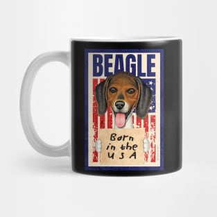 Beagle USA Flag Mug